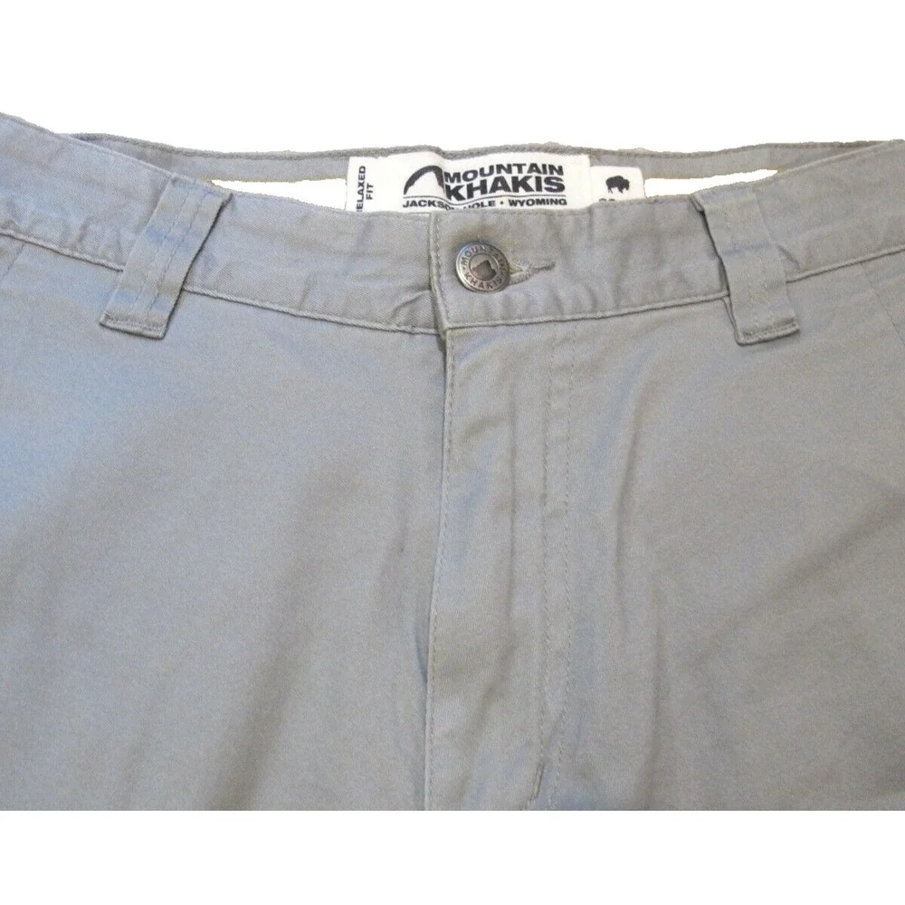 Mountain Khakis Lake Lodge Twill Relaxed Fit Shorts Men's‎ Size 32 x 10 Gray